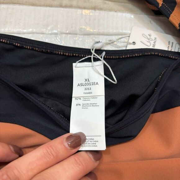 Brand be with Tags‎ Cupshe Brand Plunge Neckline Cut Out One Piece Swim Suit XL - Picture 12 of 13